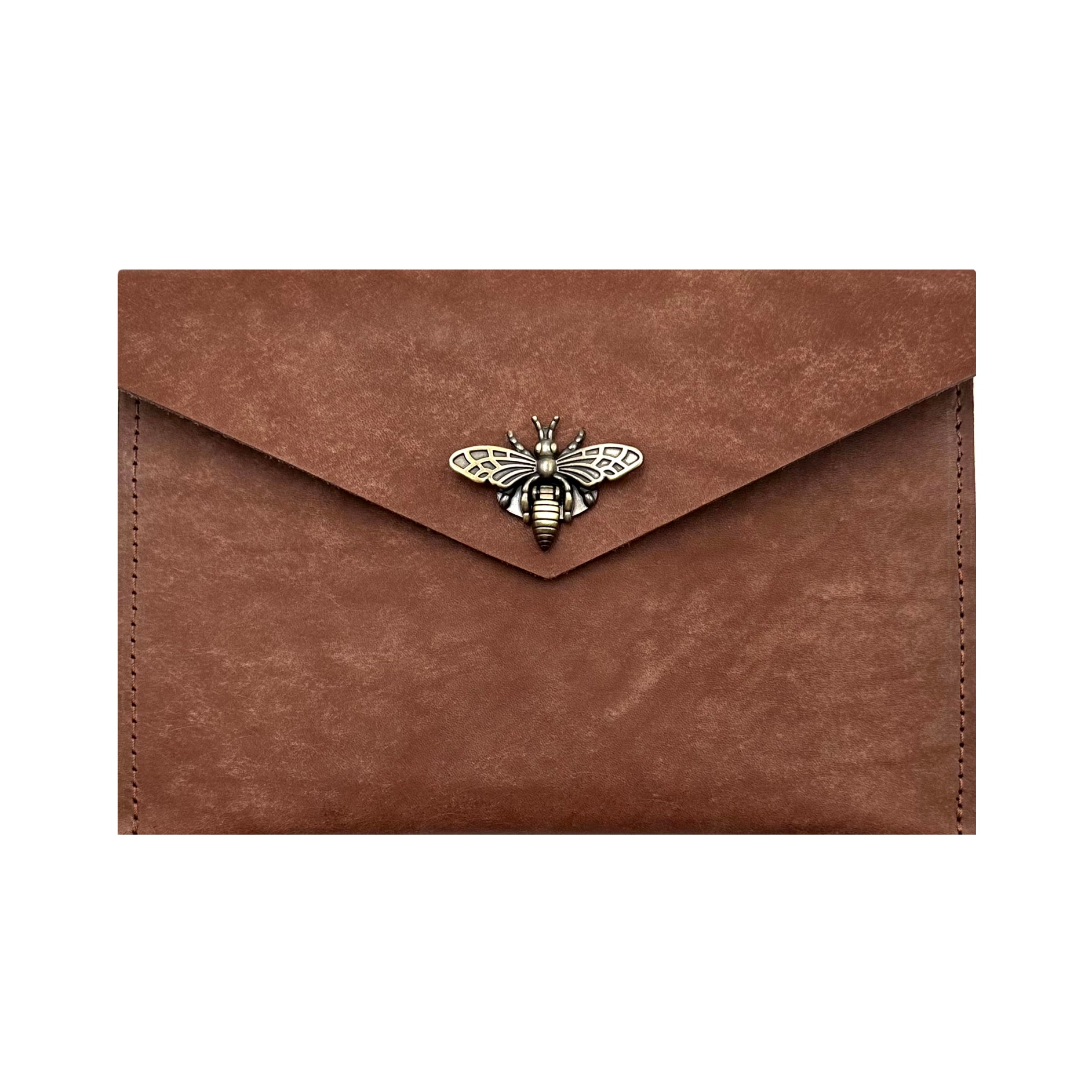 Vライン ヴィンテージ 牛革 収納 ポーチ コラージュ 素材 保管