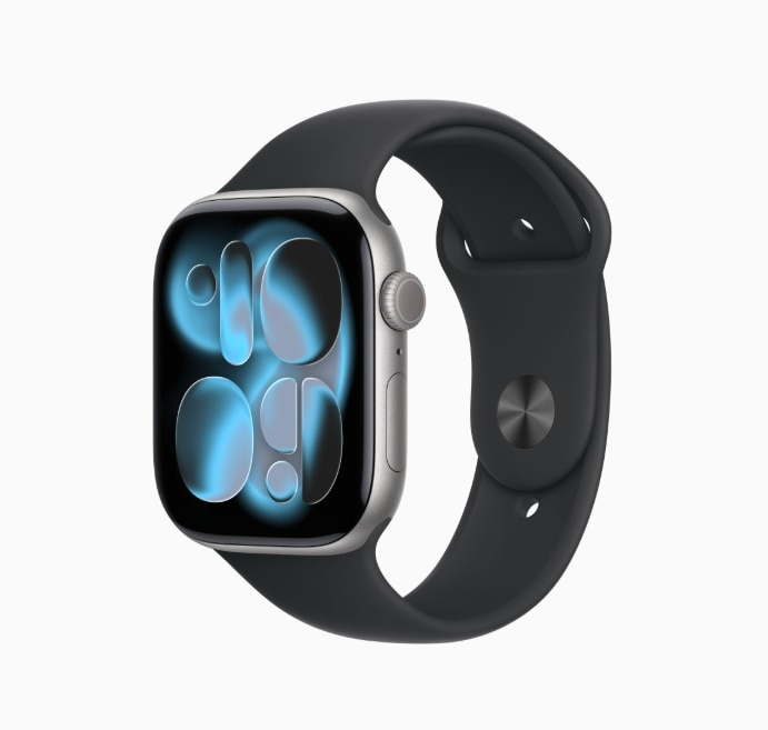 「新品」Apple Watch Series 11 GPSモデル 46mm MEV44J/A [スペースグレイ・ブラックスポーツバンド M/L] スマートウォッチ
