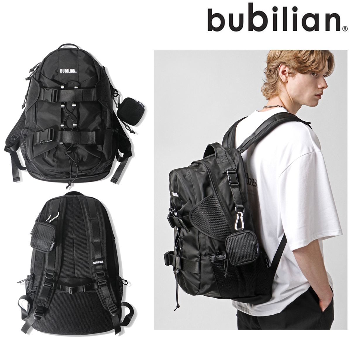 Canyon Backpack [BLACK] バッグ 多機能 軽量 ノートパソコン 収納 通勤 出張 旅行 通学 メンズ/レディース 人気 おしゃれ カジュアル
