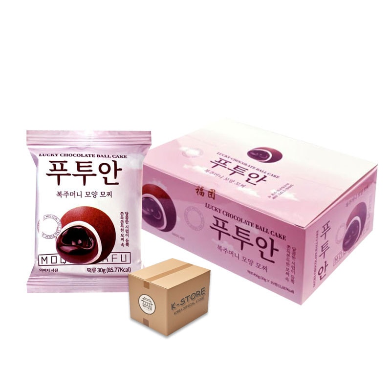 [業者向け] プトゥアン 福袋チョコ餅 30g (15 x 16) / 1BOX (25.09.23)