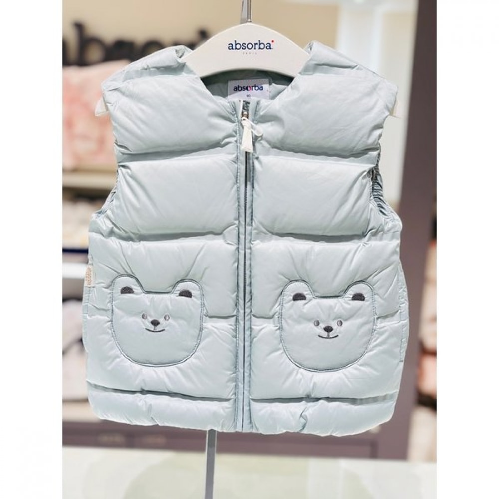 アブソルバ ブロン シームレス ダウンベスト 出産祝い 百日祝い 誕生日 A2723581C