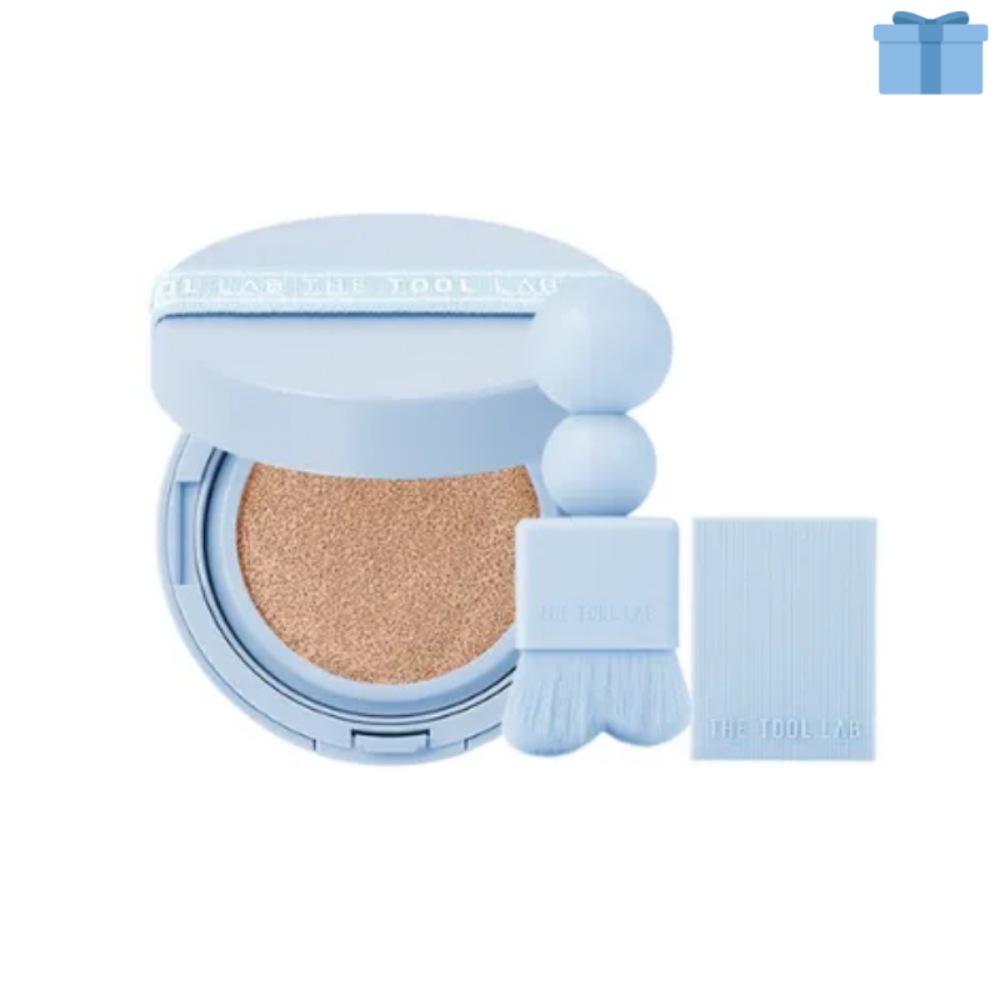 スタンプ スキンフィット クッション エアーリ 本品（11g）+クッション専用ブラシセット 毛穴クッション 軽い密着/韓国人気メイク
