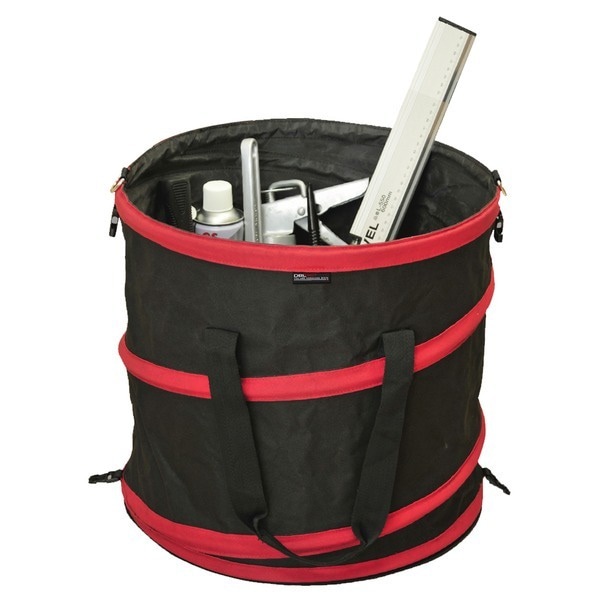 （業務用20セット）DBLTACT 折りたたみジャンピングバケツ/収納バッグ Lサイズ DTJ-L 業務用/家庭用/DIY/日曜大工