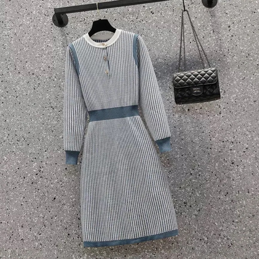 ワンピース デート ニットソー セーター フレアワンピース ミモレ ミモレ丈 袖あり 長袖 かわいい 大人可愛い きれいめ シンプル カジュアル 大人 上品 おしゃれ お洒落 かっこいい レトロ 6,528円