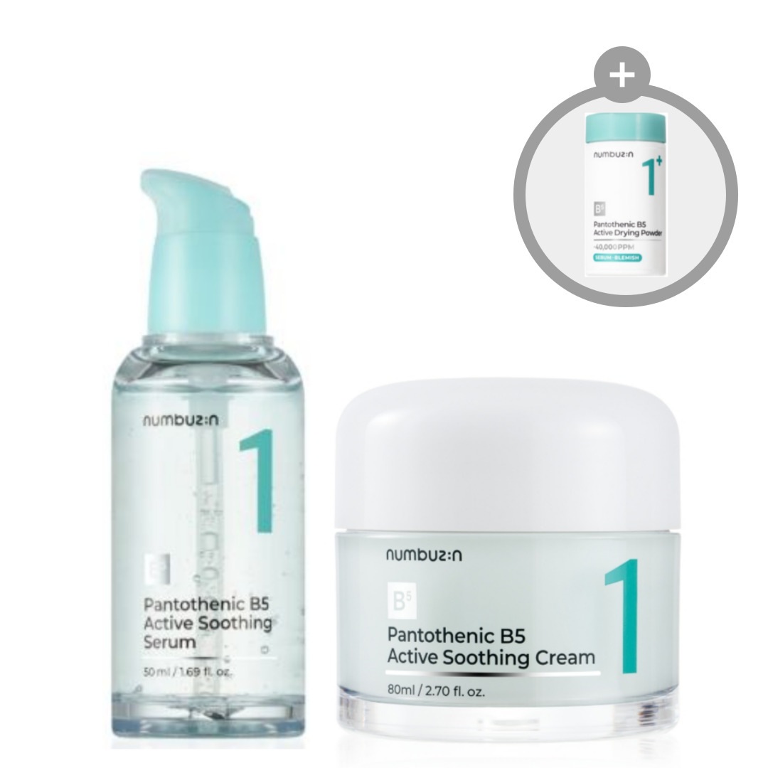 1番 塗るパントテン酸スージングクリーム + 1番 ガルバニックパントテン酸スージングセラム/ パウダー/韓国化粧品