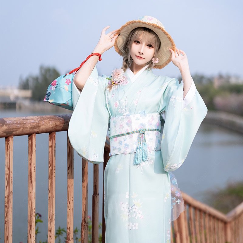 浴衣セット可愛い 着物 正月 女の子 桜 花柄 梅 盆踊り 夏祭り 花火大会 ワンピース 街着 お出かけ ゆかた お稽古 お祭り 文化祭 桜 花見 柔らかい 桃の花 浴衣プレゼン-91