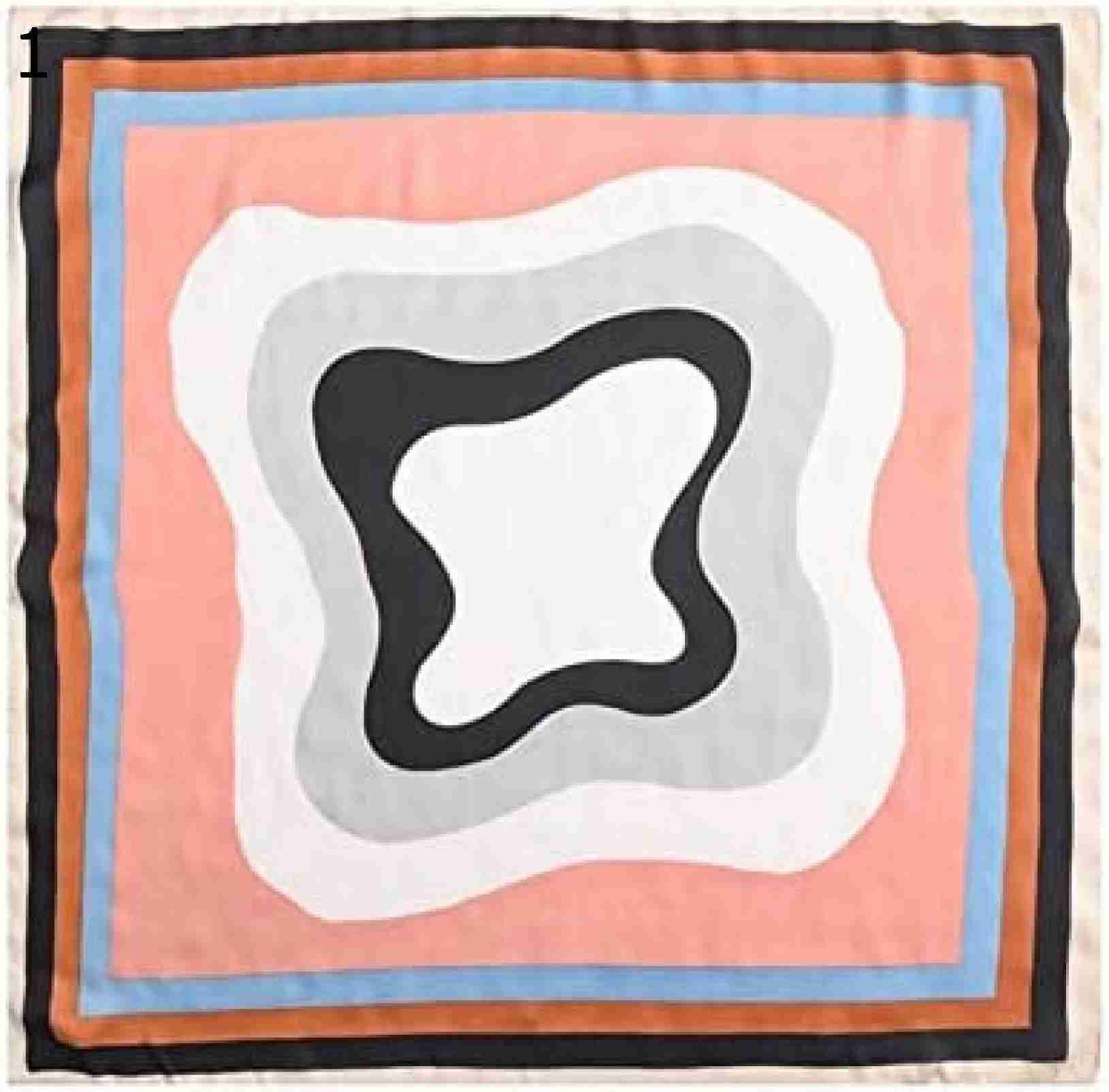 【20%OFFクーポン～】カラフルなパッチワーク スカーフ70 センチメートル女性の甘い正方形のスカーフ小さな新鮮な スカーフ模造 ショール スカーフ スカーフ (Color : Pink Si