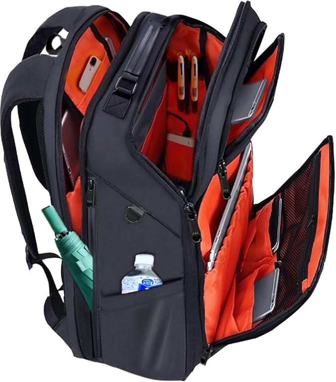 徹底改良 リュック メンズ ビジネスリュック リュックサック スクエアリュック 大容量 PCリュック 通学 通勤 出張 USB充電ポート 黒 型崩れ防止 6,162円