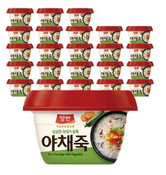 【毎日食べたい】野菜入り韓国おかゆ 287.5g×24個／ヘルシーレトルト粥セット
