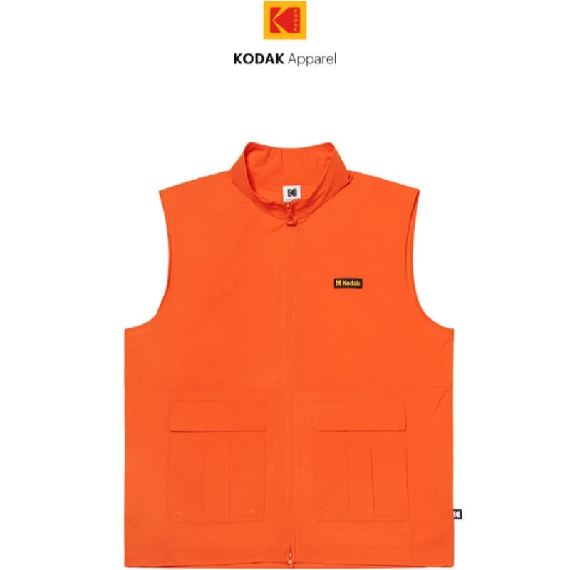 コダックサマーライトウェイトウーブンベストオレンジ