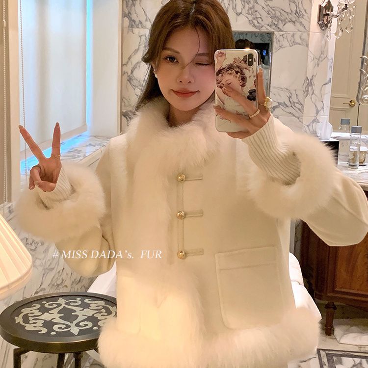 2024冬新品 中華風 ファー アヒルダウン チャイナ風 ダウンコート ステッチ ぬいぐるみ ボア 華やか暖かい 保温 レディース コート アウター ジャケット メガ割