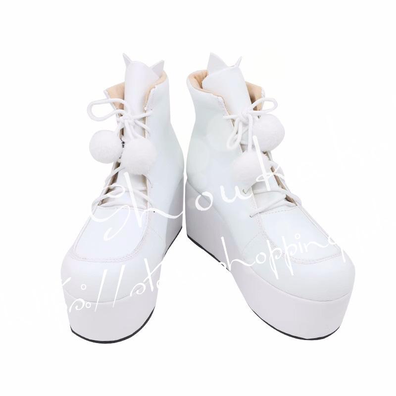 コスプレブーツ Vtuberホロライブ 風 ニャース人 Nyatasha Nyanners コスプレcos靴 道具小物 ブーツ cosplayハロウィン 日常 仮装 変装-94