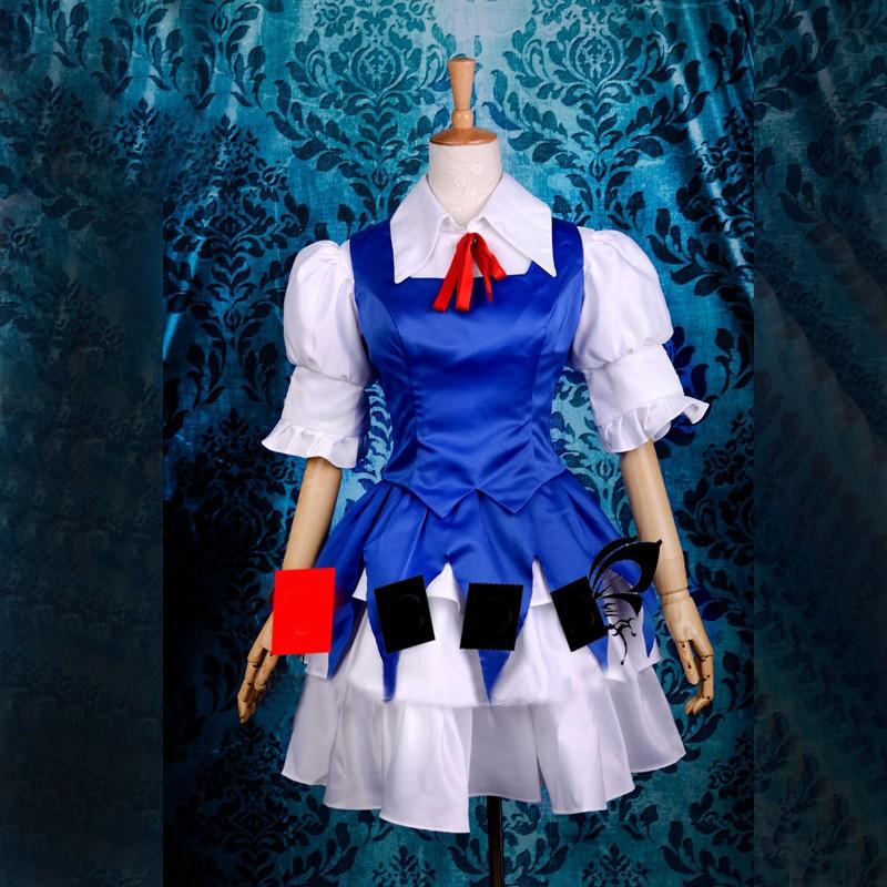 東方Project とうほうプロジェクト 東方紅魔郷 東方緋想天 チルノ ちるの 風 コスプレ衣装 演出服 変装 cosplay 仮装 二次会 イベント パーティー-162