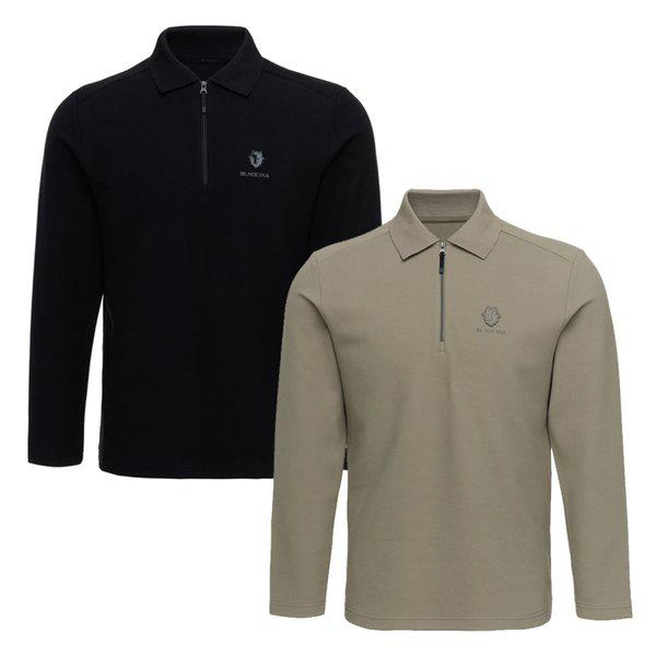 男性レジャー登山Tシャツジッパーカラー長袖Tシャツ1 1BYKTWU002