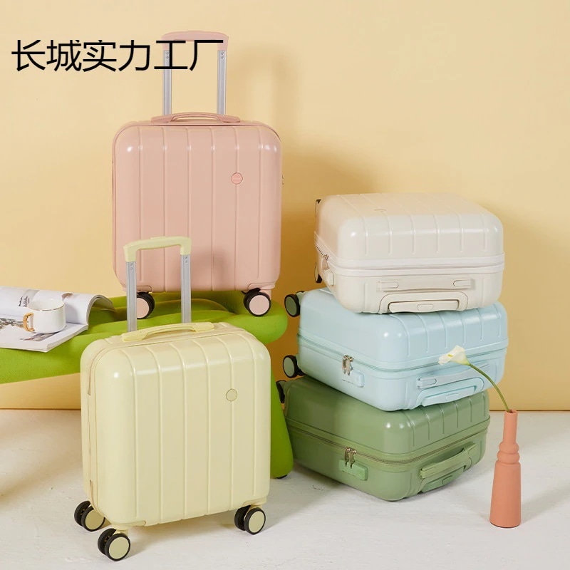 女性用18インチ子供用スーツケース小型軽量高価値ミニキャビンスーツケース短距離スーツケース小型旅行用トロリーケース