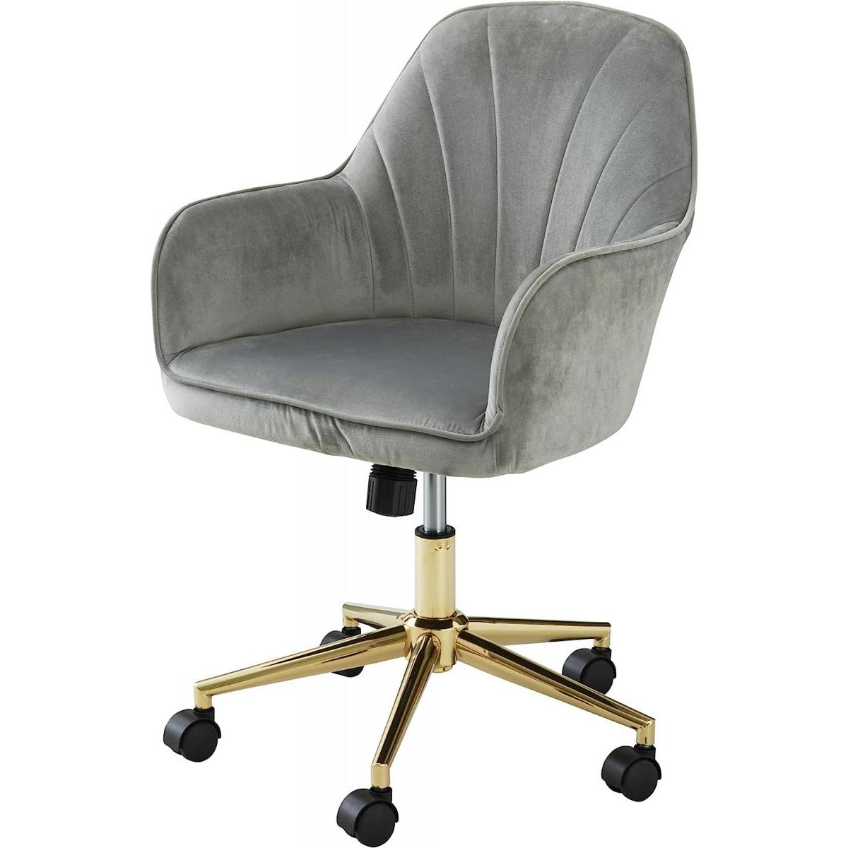 武田コーポレーション デザインワークチェア B2-DWC01 グレー OAチェア オフィスチェア 在宅 テレワーク 椅子 可愛い