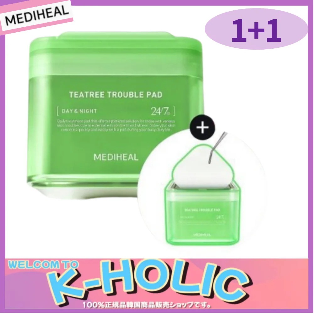 ティーツリーパッド 100枚 (+100枚 ダブル贈呈企画)100枚*2200個 2通 1+1/韓国人気化粧品