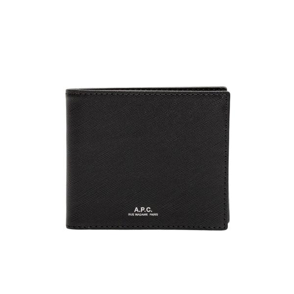 アーペーセー A.P.C. SMALL LEATHER GOODS PORTEFEUILLE ALY 二つ折り財布 H63153-PXBJQ-LZZ メンズ ブラック 並行輸入品