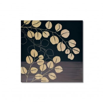 ウッド スカルプチャー アート「ユーカリ」 BK+NP SA-15091