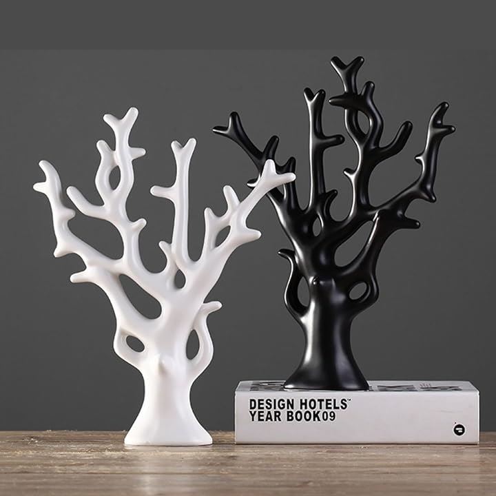 カラーツリー 北欧系インテリア 30cmサイズ(ブラック＆ホワイト)