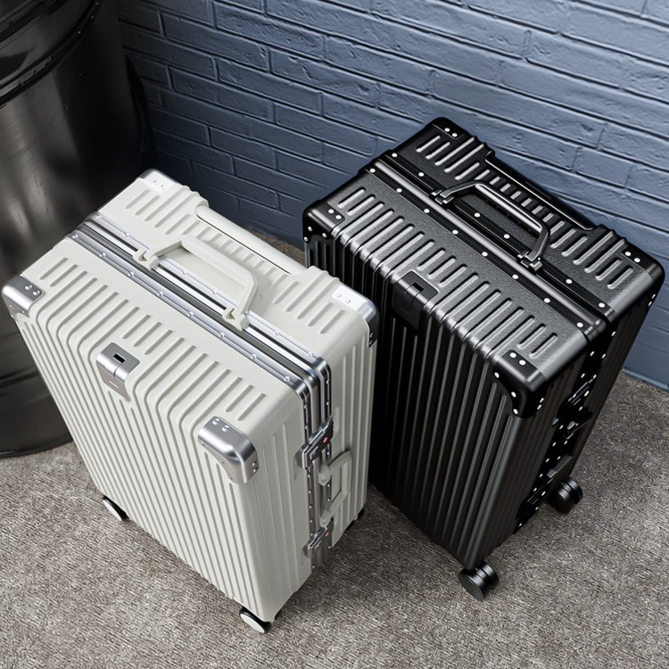 【急速出荷!】荷物 2025 新 20 インチ 小型 トロリー ケース メンズ 搭乗 ケース アルミ フレーム 大容量 スーツケース 24 インチ レザー スーツケース