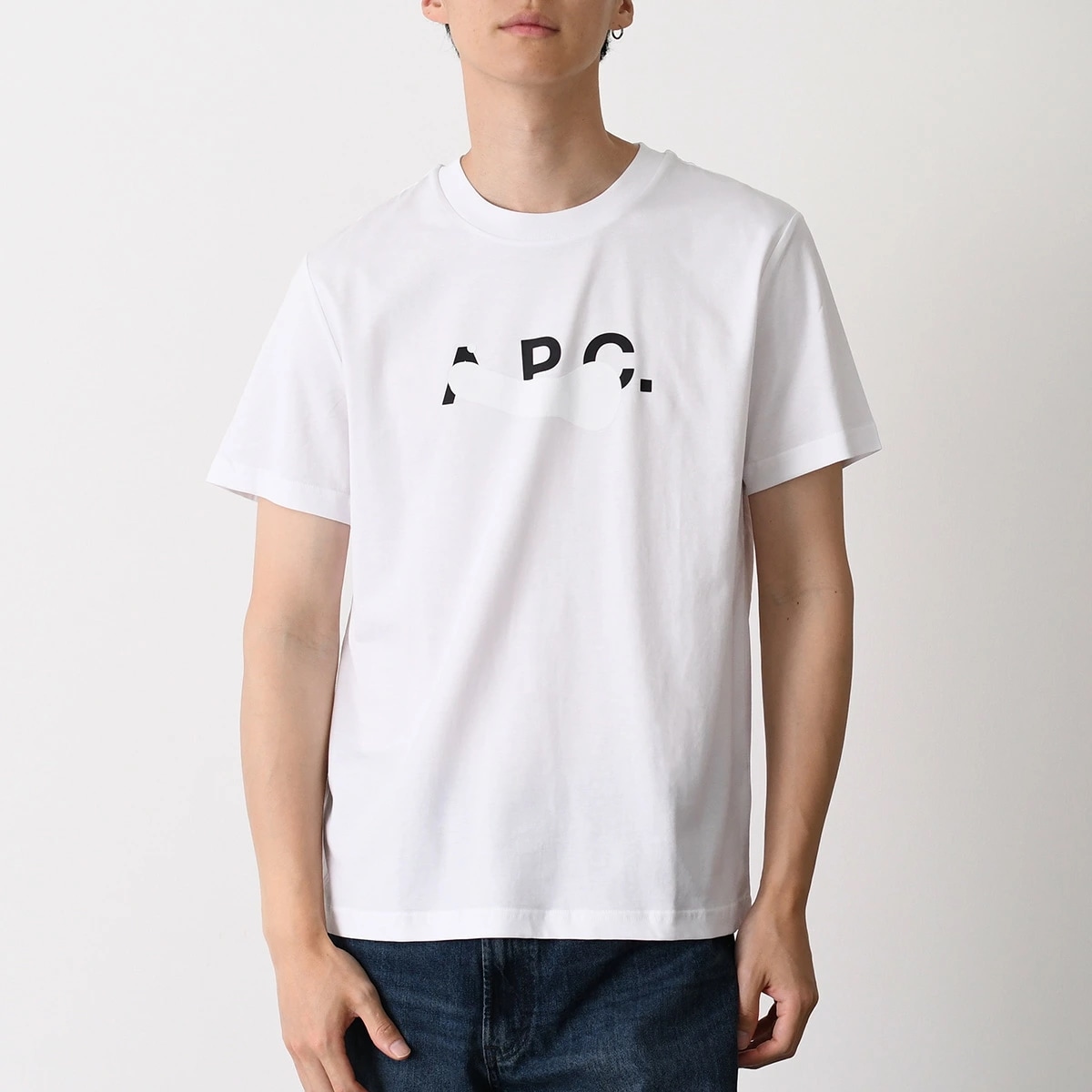 Tシャツ TACHE BLANCHE COHBM M26458 メンズ ユニセックス ホワイト カットソー コットン ロゴ 半袖 春夏