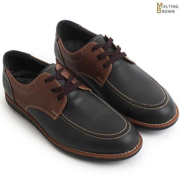 メンズ牛革スニーカー メンズカジュアルシューズ D007