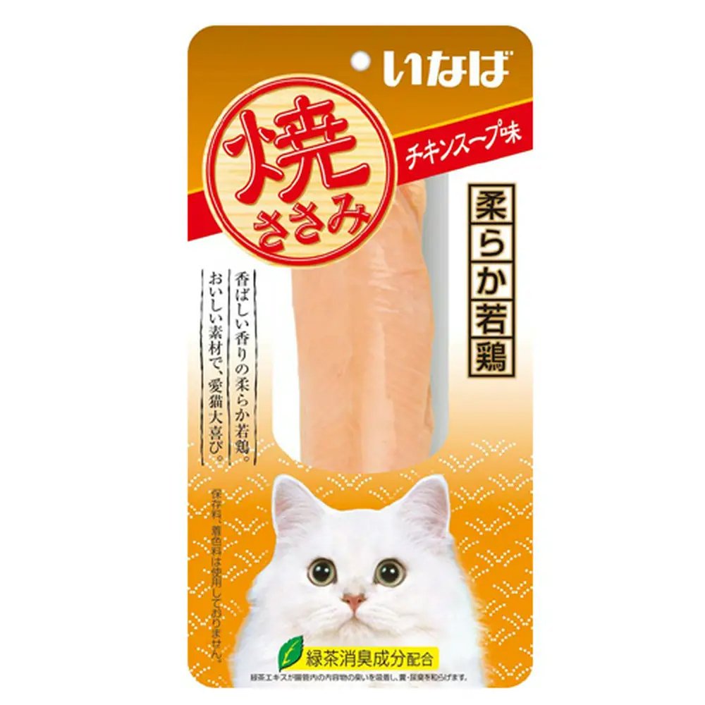 いなば　焼ささみ　チキンスープ味　１本X４８袋　ＣＲＣ35―25―20―50―00