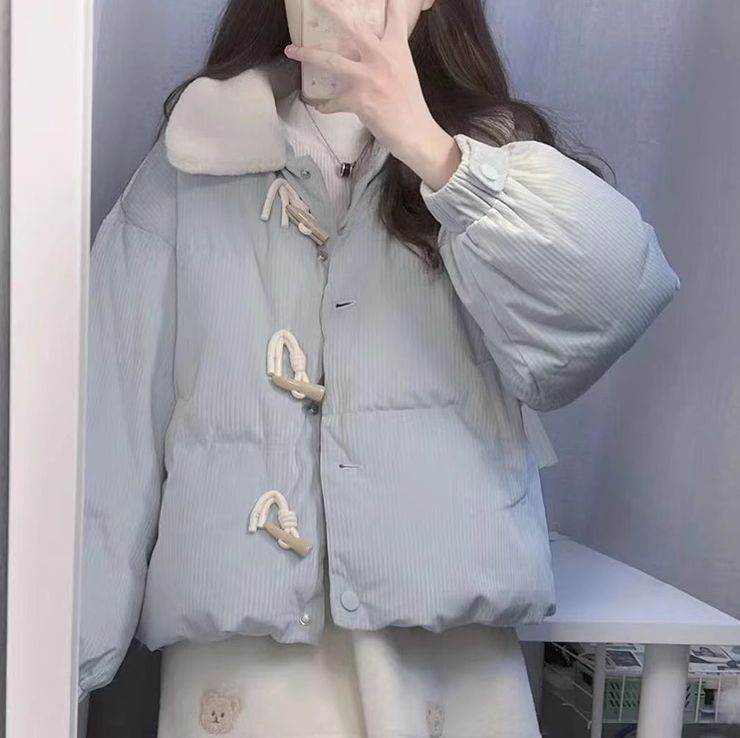 アウター レディース ダウンコート キルティングジャケット ボア襟 ショート丈 中綿 前開き トグルボタン ポケット 防寒 防風 大人可愛い シンプル カジュアル ベーシック おしゃれ お洒落 かっこ
