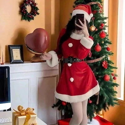 セットアップ コスプレ 誕生日パーティー セクシー 25大人気クリスマス衣装 クリスマスパーティー サンタ 仮装 サンタクロース パーティードレス コスプレドレス レディース ワンピース