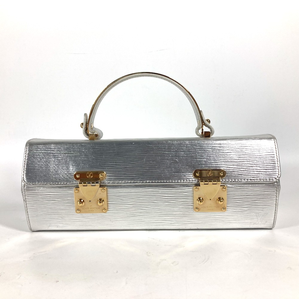 ハンドバッグ M92183 ギャラクシア エピ カバン ボックス BOX ミラー付き エピレザー シルバー