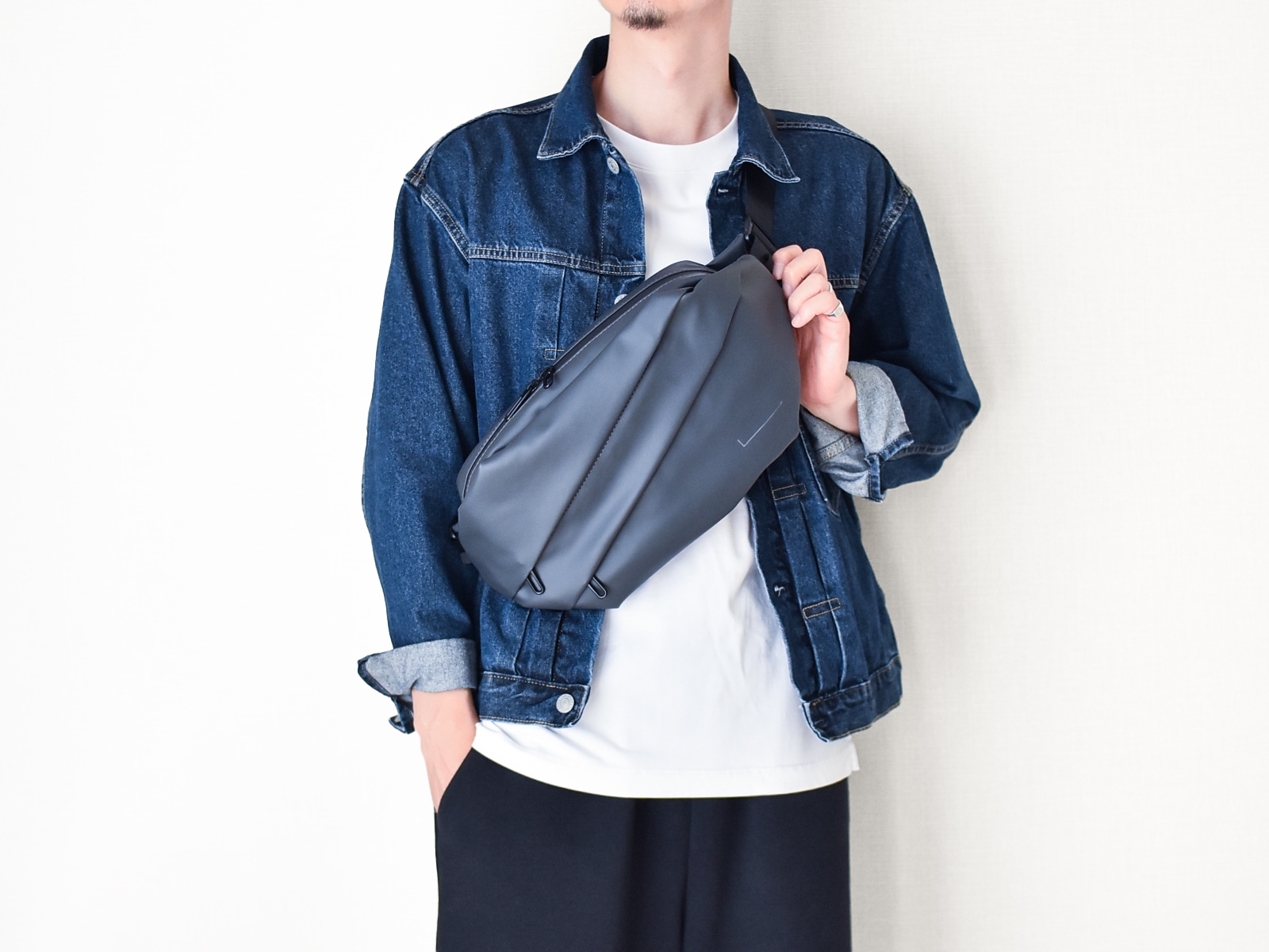 かばんの中を漁るストレスにさようなら！多機能スマートボディバッグ