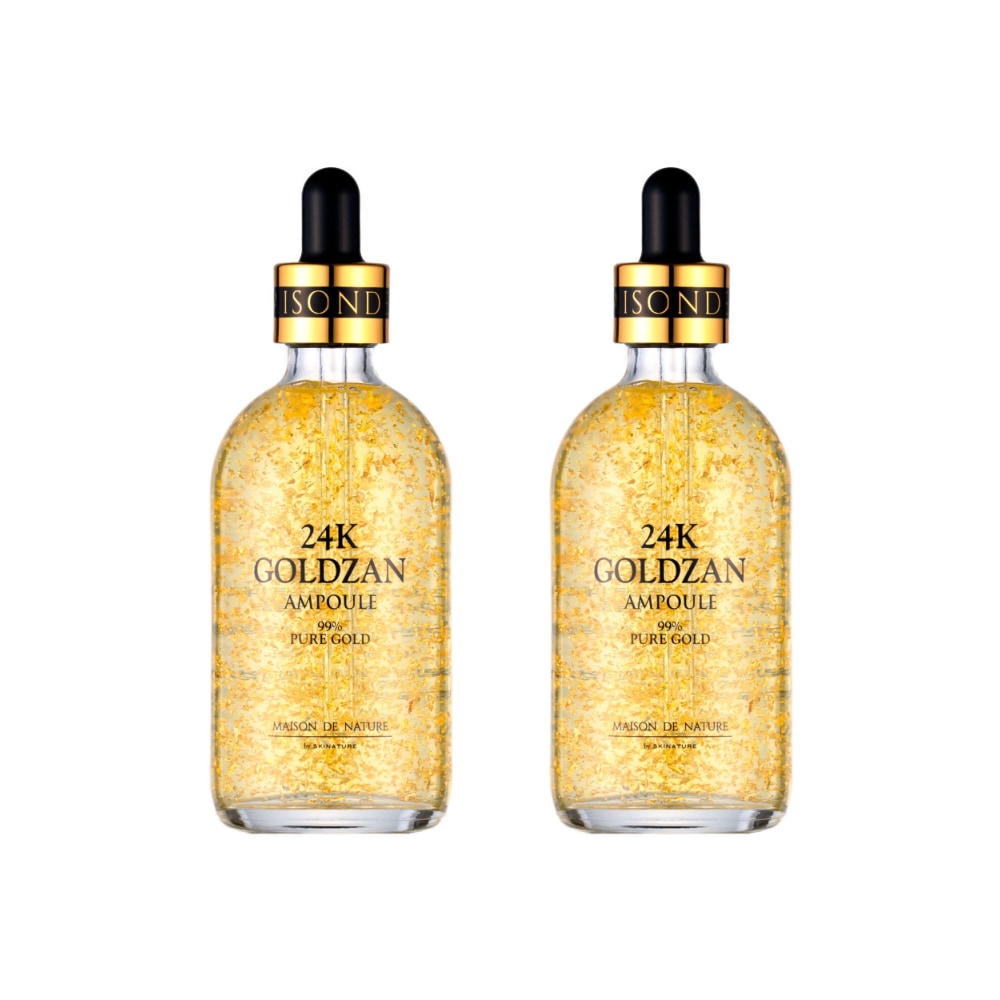 メゾンドネイチャー24KGoldzanアンプル100ml 2個/99.9％ピュア スキンケア 美容液 エッセンス スキンケア 保湿 しっとり韓国コスメ 5,208円