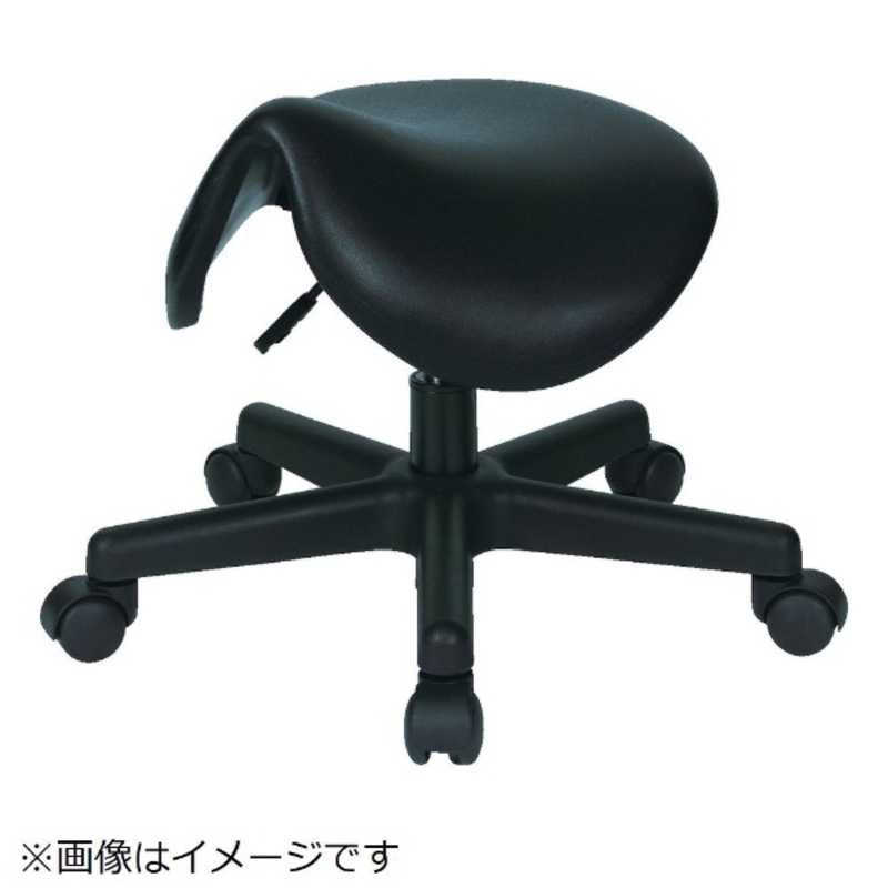 トラスコ中山　TRUSCO 作業用チェア サドル型 ガス調整式 Φ380XH310-370　WCS380_
