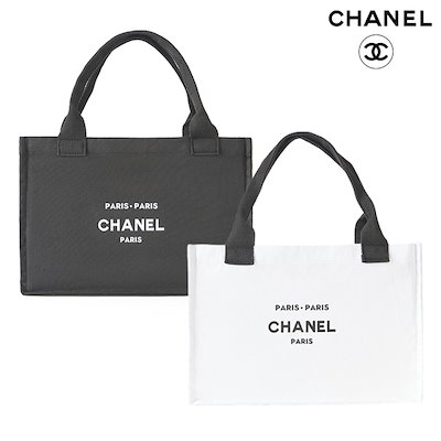 【ここあ】海外限定ノベルティ CHANEL キャンバストートバッグ Qoo10] CHANEL コスメ ノベルティ海外限定商品!! コス : バッグ