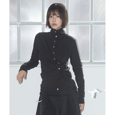 ♡ LIZLISA スピンドルヨークティアードワンピース ブラックチェック