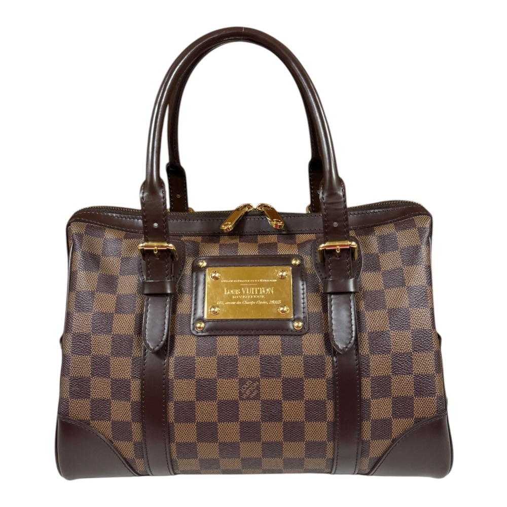 ルイヴィトン バークレー ダミエ ハンドバッグ ダミエキャンバス N52000 ブラウン LOUIS VUITTON 中古