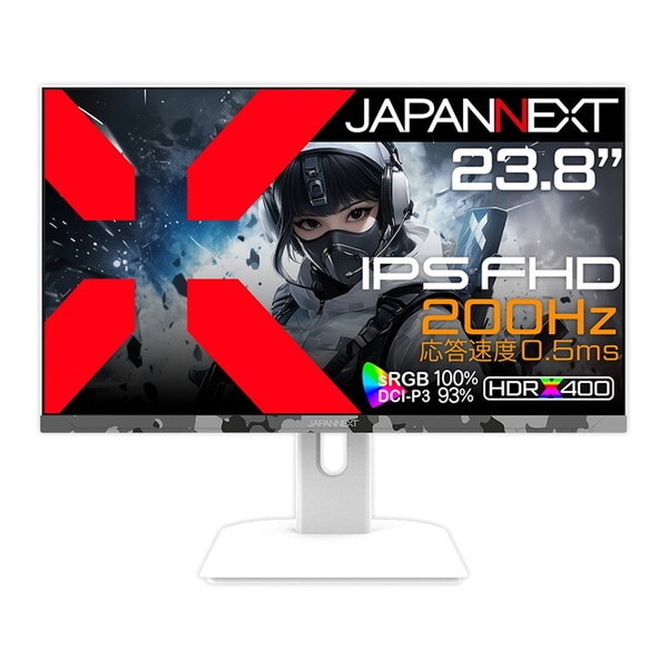 JAPANNEXT JN-IPS238G200F-Camo-W 23.8インチゲーミングモニター 17,298円
