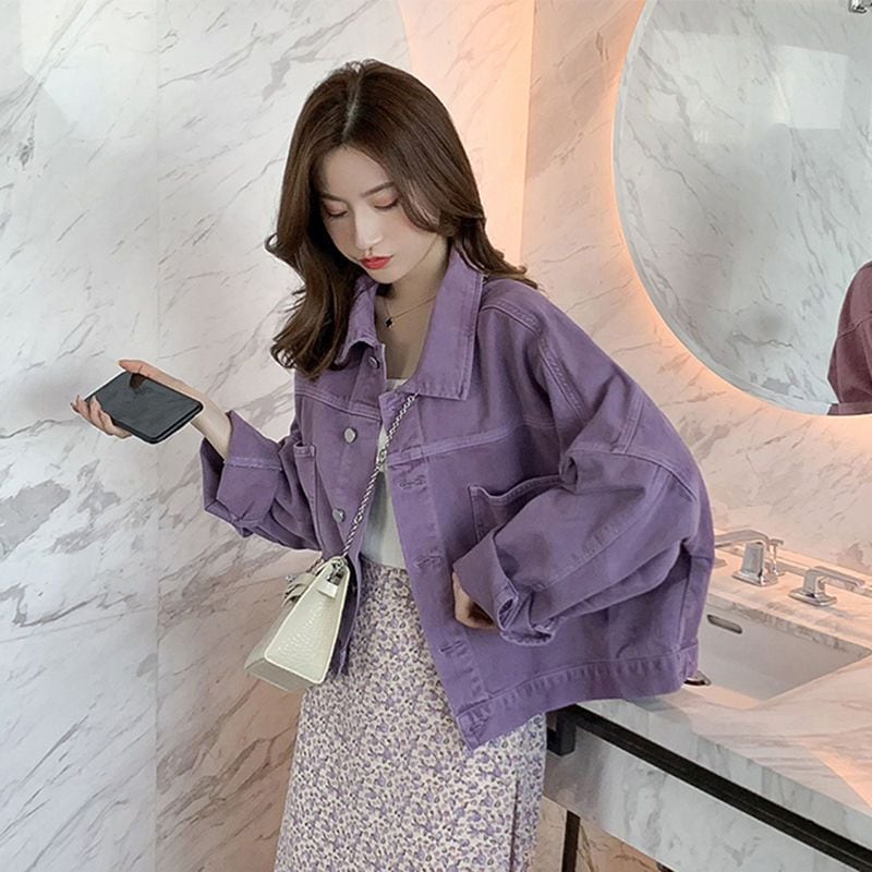2024 春レディーススイートクールデニムジャケットショートレトロスタイルカジュアルジャケットトップイン 6,564円