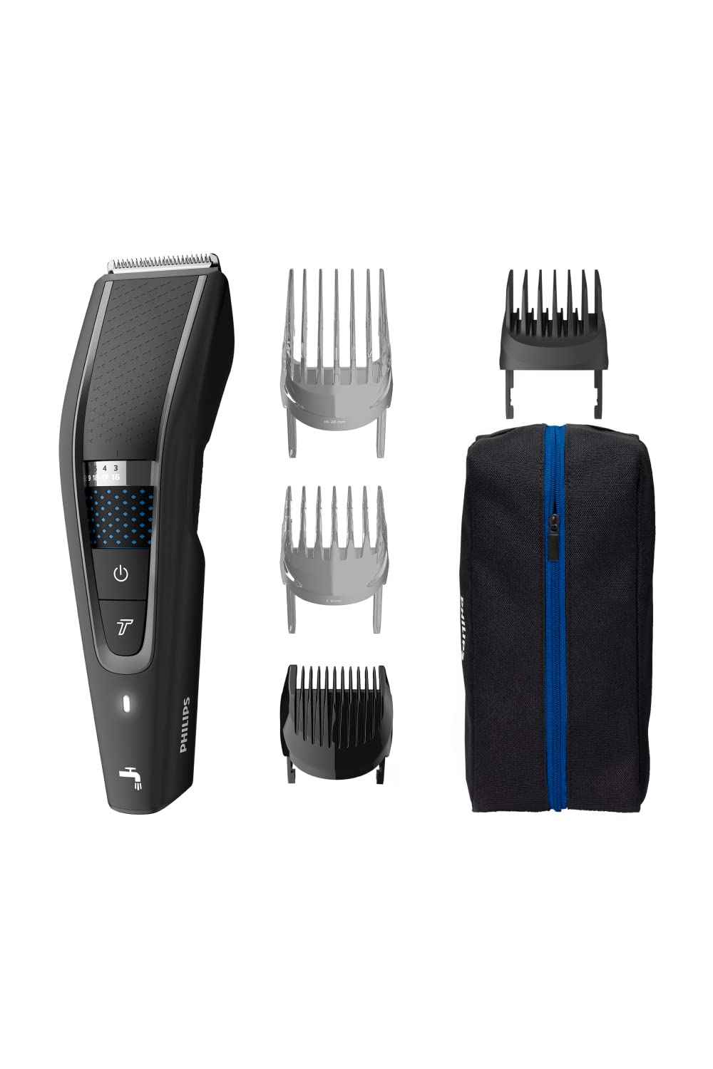 フィリップス ヘアーカッター5000シリーズ (電動バリカン 充電/交流式 ・ターボモード搭載・27段階調整 3-28) HC5632/17 ブラック