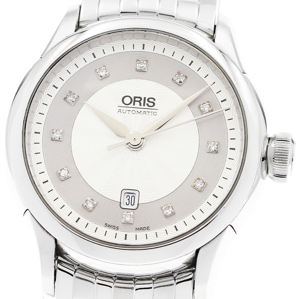 オリス ORIS 7604 アートリエ 12Pダイヤ 自動巻き レディース _920430【中古】