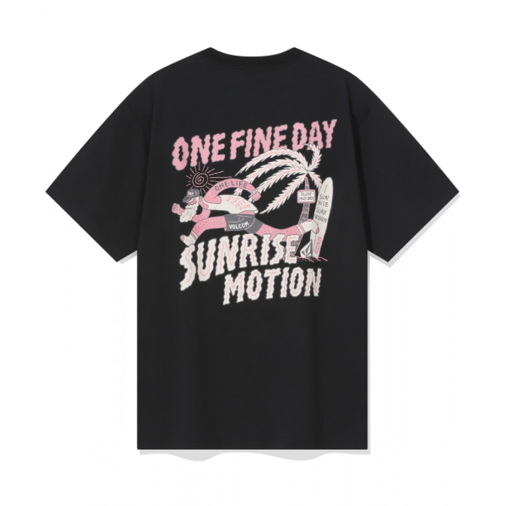 VOLCOM [ボルコム×ワンライフ] ラウンドTシャツ (ブラック)