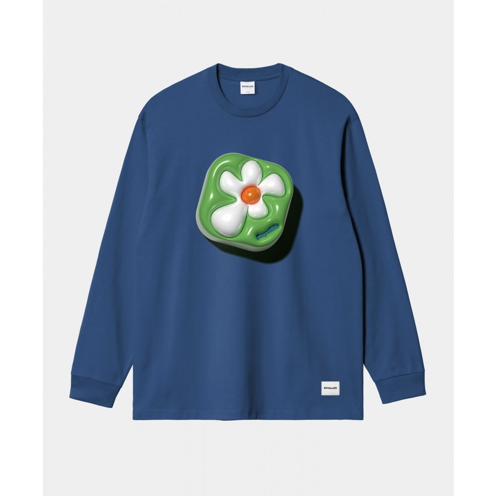 ROYALLIFE RLLR3007 3Dバルーングラフィックロングスリーブ - ブルー
