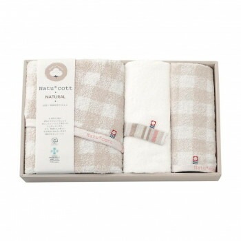 ナチュコット 抗菌/防臭加工タオルセット チェック NTC-400C 4068-060