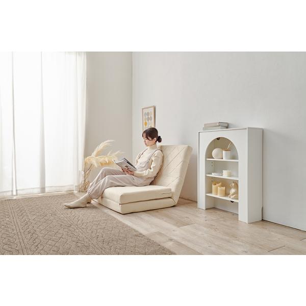 ソファーベッド ソファー 1人掛け かわいい キルティング コンパクト ロータイプ 一人掛け 幅90cm 完成品 一人用 1人用 ソファーベット ソファベッド