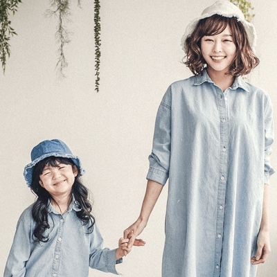 [MONFIMAMI OFFICIAL] Merdi Blue　メルディブールロングシャツ長袖