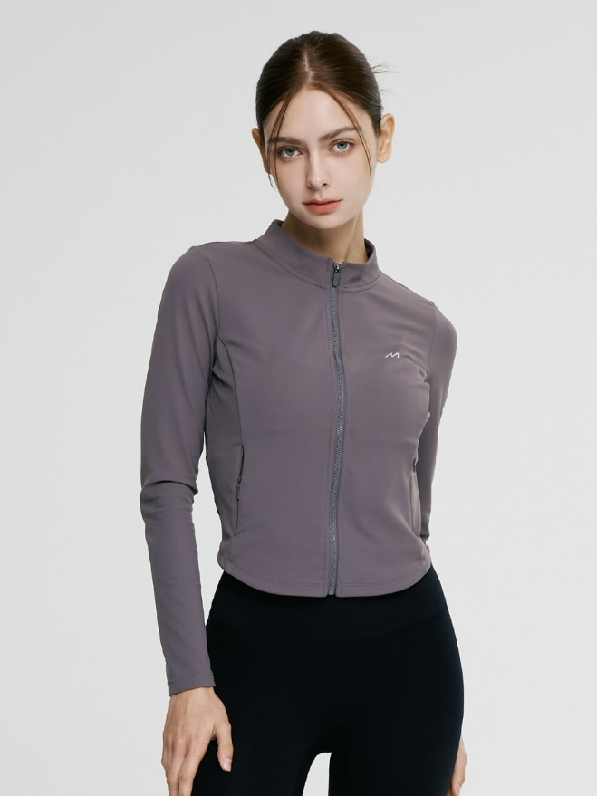 パフォーマンス スリムフィット ジップアップジャケット（ウォームグレー）