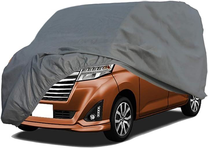 ボディーカバー 不織布 裏起毛 車カバー 軽自動車 4層構造 防水防塵防輻射紫外線 四季対応 カーカバー 軽自動車375x170x190CM (グレー, 375x170x190CM)