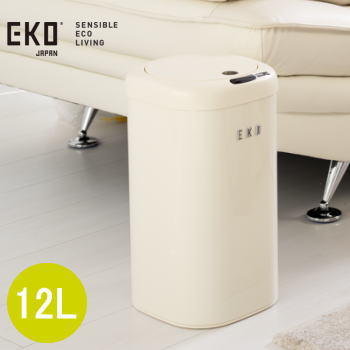 センサー式 ごみ箱 ダストボックス ゴミ箱 12L 自動開閉 イーケーオー モダンヴィンテージ センサービン 12L EK9184P-12L-VN バニラ