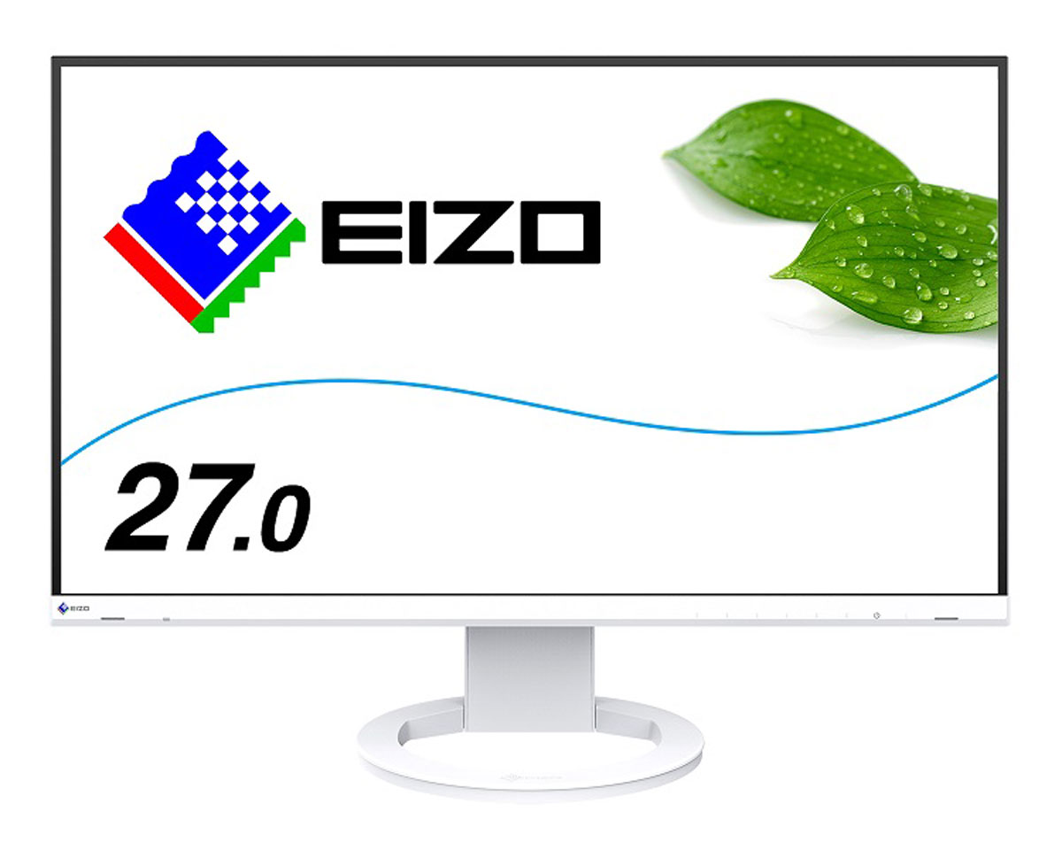 EIZOエイゾー 液晶ディスプレイ(27型/IPS/WQHD 2560×1440/60Hz/5ms/HDMI/DP/DVI-D/VESA/PBP対応/5年保証)(ホワイト) EV2760WT 42,900円